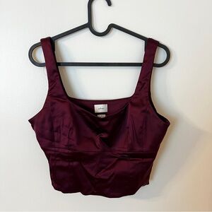 Aritzia Wilfred Shine Bustier Top